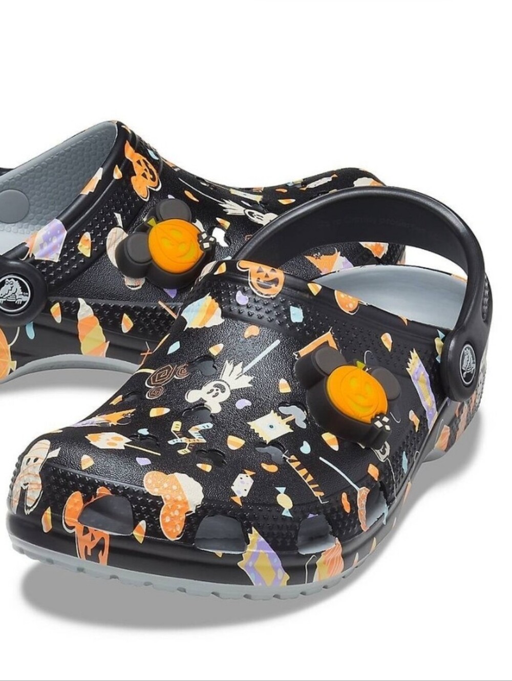 Crocs  Halloween Print Clogs - Black/Orange